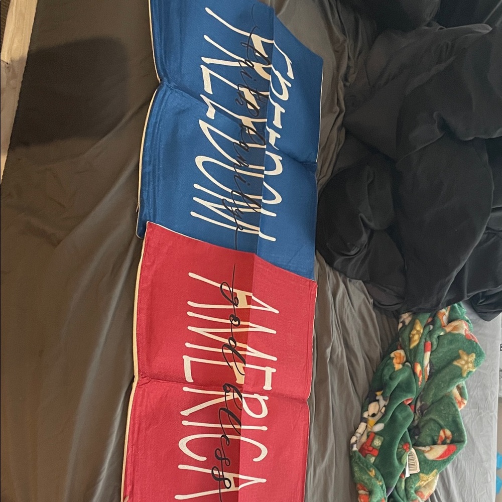 Freedom America Blue and Red pillow cases